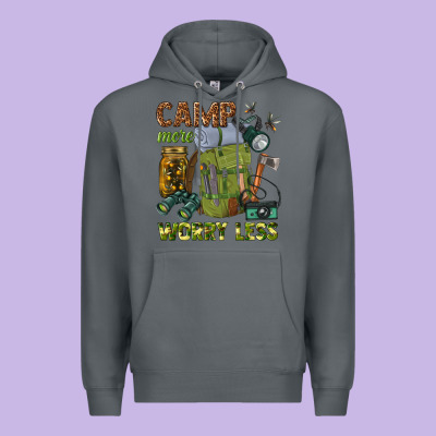 Premium Hoodie camp more worry less