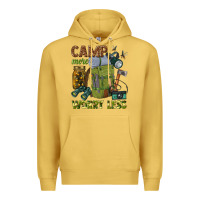 Antique Gold camp more worry less Premium Hoodie - texasbilliewilder