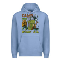 Colony Blue camp more worry less Premium Hoodie - texasbilliewilder