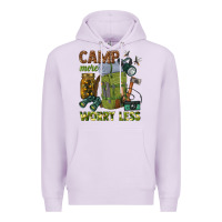 Lilac camp more worry less Premium Hoodie - texasbilliewilder