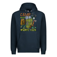 Navy camp more worry less Premium Hoodie - texasbilliewilder