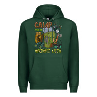 Sports Green camp more worry less Premium Hoodie - texasbilliewilder
