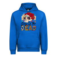 Cobalt Day of the dead skeleton Urban Hoodie - RanaPortraitStore