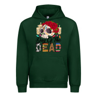 Forest Green Day of the dead skeleton Urban Hoodie - RanaPortraitStore