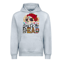 Heather Grey Day of the dead skeleton Urban Hoodie - RanaPortraitStore