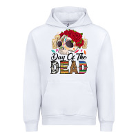 White Day of the dead skeleton Urban Hoodie - RanaPortraitStore