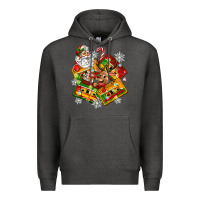 Charcoal Heather christmas cassette tapes Premium Hoodie - Zillion Design Studio