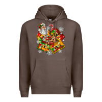 Coffee christmas cassette tapes Premium Hoodie - Zillion Design Studio