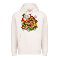 Pale Pink christmas cassette tapes Premium Hoodie - Zillion Design Studio