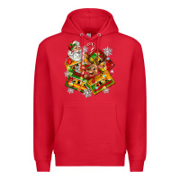 Red christmas cassette tapes Premium Hoodie - Zillion Design Studio