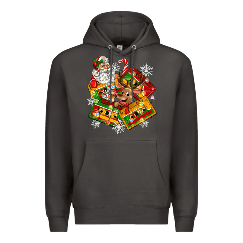 Christmas Cassette Tapes Premium Hoodie by Zillion Design Studio | Teevron