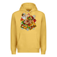 Antique Gold christmas cassette tapes Premium Hoodie - Zillion Design Studio