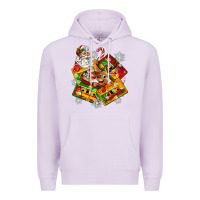 Lilac christmas cassette tapes Premium Hoodie - Zillion Design Studio