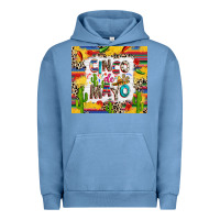 Pigment Pebble Blue Cinco de mayo Urban Hoodie - RanaPortraitStore