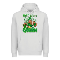 Dove Grey green ribbon liver cancer afro girl sneakers Premium Hoodie - RanaPortraitStore