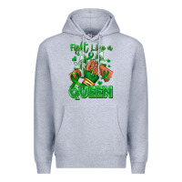 Heather Grey green ribbon liver cancer afro girl sneakers Premium Hoodie - RanaPortraitStore