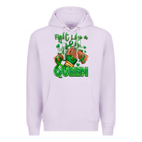 Lilac green ribbon liver cancer afro girl sneakers Premium Hoodie - RanaPortraitStore