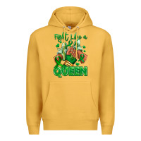 Mustard green ribbon liver cancer afro girl sneakers Premium Hoodie - RanaPortraitStore