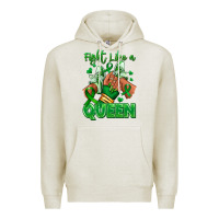 Oatmeal Heather green ribbon liver cancer afro girl sneakers Premium Hoodie - RanaPortraitStore