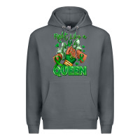 Rock green ribbon liver cancer afro girl sneakers Premium Hoodie - RanaPortraitStore