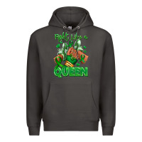 Smoke green ribbon liver cancer afro girl sneakers Premium Hoodie - RanaPortraitStore