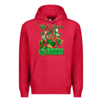 Cardinal green ribbon liver cancer afro girl sneakers Premium Hoodie - RanaPortraitStore