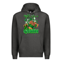 Charcoal Heather green ribbon liver cancer afro girl sneakers Premium Hoodie - RanaPortraitStore