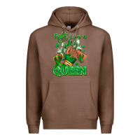 Chestnut green ribbon liver cancer afro girl sneakers Premium Hoodie - RanaPortraitStore
