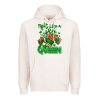 Pale Pink green ribbon liver cancer afro girl sneakers Premium Hoodie - RanaPortraitStore