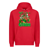 Red green ribbon liver cancer afro girl sneakers Premium Hoodie - RanaPortraitStore