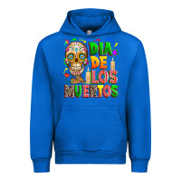 Cobalt Dia de los muertos Urban Hoodie - RanaPortraitStore