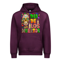 Mauve Wine Dia de los muertos Urban Hoodie - RanaPortraitStore