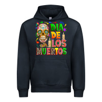 Navy Dia de los muertos Urban Hoodie - RanaPortraitStore