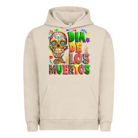 Pigment French Oak Dia de los muertos Urban Hoodie - RanaPortraitStore