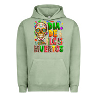 Pigment Oil Green Dia de los muertos Urban Hoodie - RanaPortraitStore