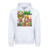 White Dia de los muertos Urban Hoodie - RanaPortraitStore