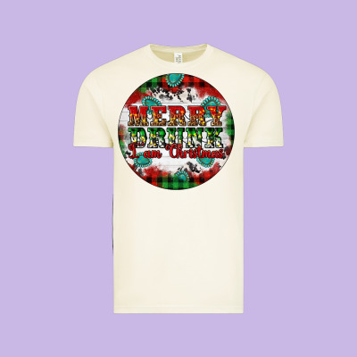 Merry Drunk I'am Christmas Vintage Tee Designed By Artiststas