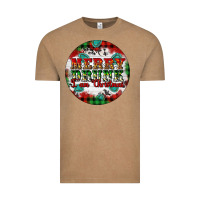 Vintage Coffee Merry Drunk I'am Christmas Vintage Tee - Artiststas