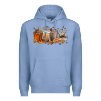 Colony Blue cookie coffee cups Premium Hoodie - texasbilliewilder