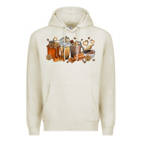 Oatmeal Heather cookie coffee cups Premium Hoodie - texasbilliewilder