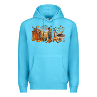 Ocean Blue cookie coffee cups Premium Hoodie - texasbilliewilder