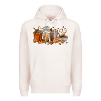 Pale Pink cookie coffee cups Premium Hoodie - texasbilliewilder