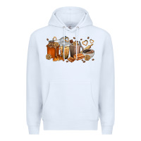 White cookie coffee cups Premium Hoodie - texasbilliewilder
