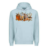 Blue Mist cookie coffee cups Premium Hoodie - texasbilliewilder
