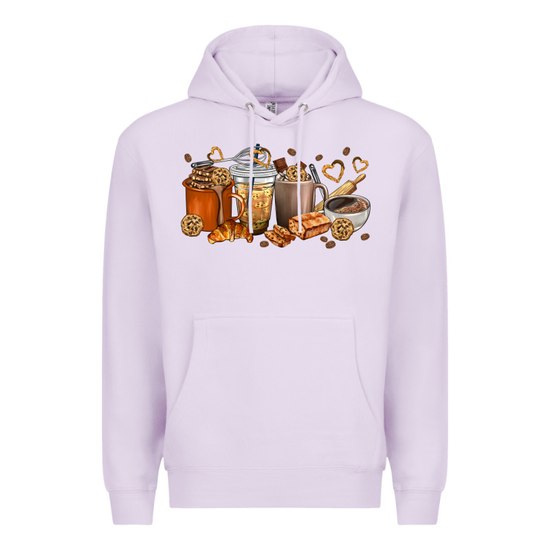 Cookie Coffee Cups Premium Hoodie by texasbilliewilder | Teevron