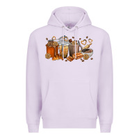 Lilac cookie coffee cups Premium Hoodie - texasbilliewilder
