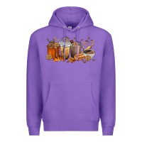 Purple cookie coffee cups Premium Hoodie - texasbilliewilder