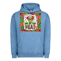 Pigment Pebble Blue Day of the dead Urban Hoodie - RanaPortraitStore