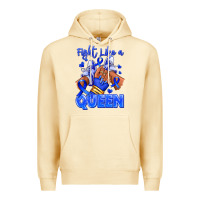 Pina Colada fight like a queen navy blue colon cancer afro gir Premium Hoodie - RanaPortraitStore