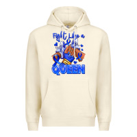 Sandshell fight like a queen navy blue colon cancer afro gir Premium Hoodie - RanaPortraitStore